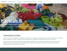 Tablet Screenshot of hacklab.fi
